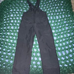Black Men’s Winter Bibs Jumpsuit